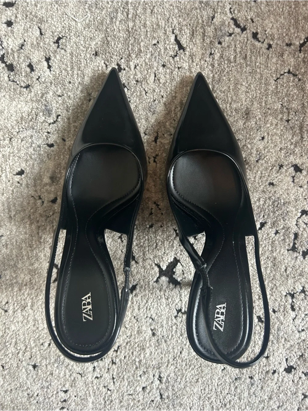 NWOT Zara Slingback Pointed Toe Pumps Size 7.5/38